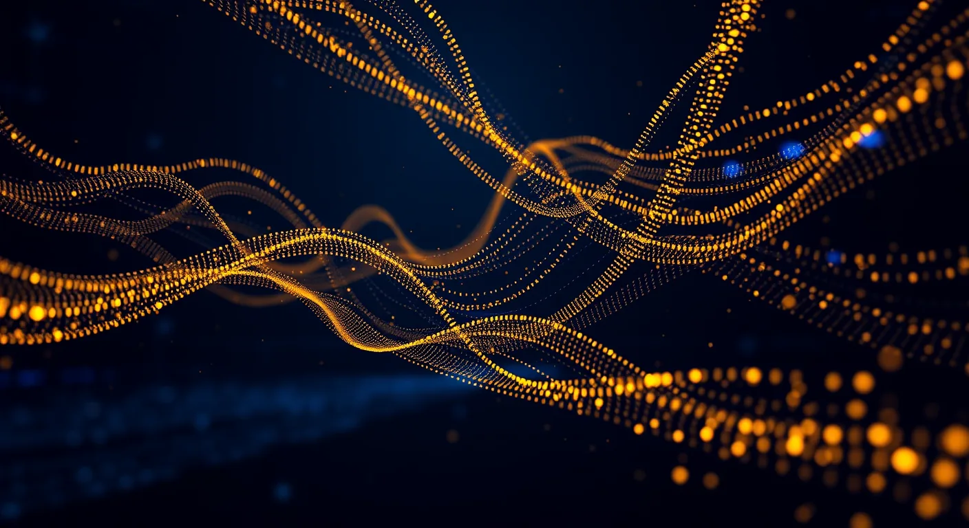 Abstract digital data pipeline — Brazilian retail and e-commerce tax: DIFAL, ICMS-ST refund, marketplace seller regime, Simples Nacional Decision 2027
