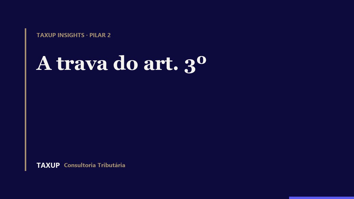 A Lei 15.079/2024 incorpora os documentos de referencia da OCDE e suas atualizacoes futuras pelo art. 3º, § 2º, e submete toda alteracao que aumente carga tributaria a uma anterioridade propria no art. 3º, § 5º: ano subsequente a publicacao e noventa dias depois dela.