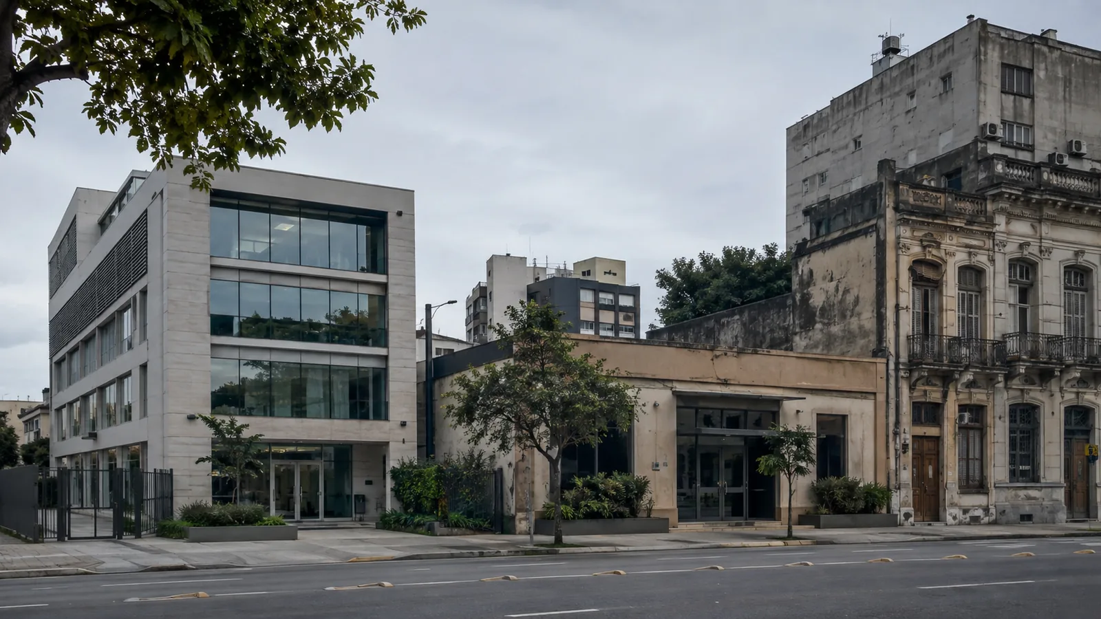 Executivos analisam projeções financeiras em ambiente corporativo discreto.